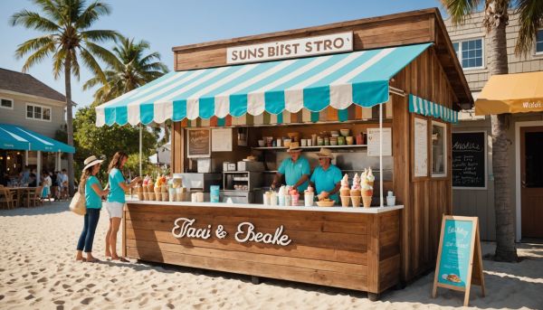 Buvette de plage et glaces artisanales