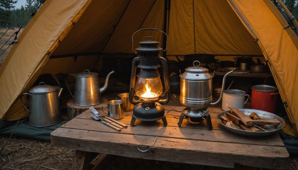 Comment cuisiner simple sous sa tente ?