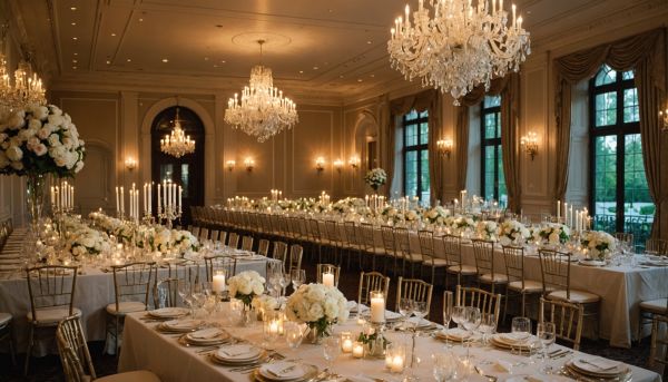 Organisation de banquets et services de réception