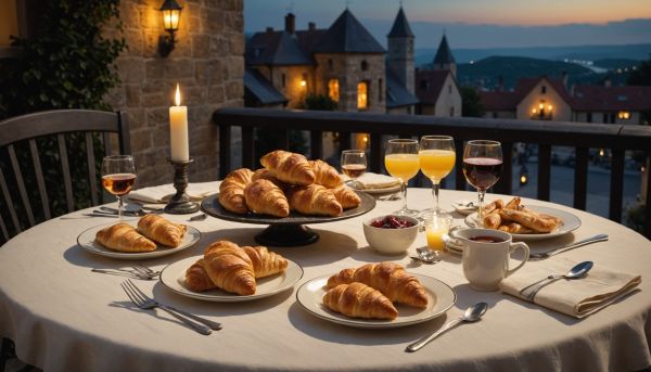 Table étoilée et petit-déjeuner continental